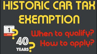 How to apply for HISTORIC TAX EXEMPTION for your classic car Plus ULEZ and MOT Exemption UK only [upl. by Odlawso]