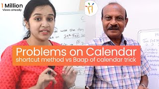 Problems on Calendar  Shortcut method From Aishwarya vs Trick Maker Shiva Kumar [upl. by Alohcin]