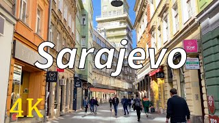 Sarajevo Bosnia and Herzegovina 4K Walking Tour 2024 [upl. by Toland344]