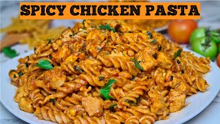 Spicy Chicken And Sweetcorn Pasta Recipe Pakistani Style Chicken Pasta [upl. by Pollard868]