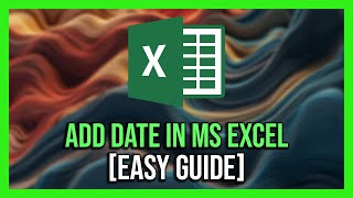 How To Quickly Insert Date in MS Excel Like A PRO [upl. by Oswald]