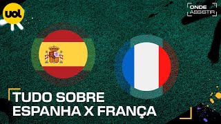 ESPANHA X FRANÇA ONDE ASSISTIR AO VIVO HORÁRIO E ESCALAÇÕES PELA EUROCOPA [upl. by Chisholm]