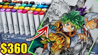 COPIC UNBOXING amp REVIEW  Trying Professional Markers for the first time [upl. by Devin]