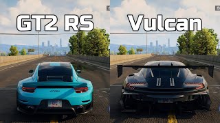 NFS Unbound Porsche 911 GT2 RS vs Aston Martin Vulcan  WHICH IS FASTEST Drag Race [upl. by Donal]