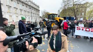 Farming YouTuber Charlotte Ashley at Farmers March in Central London [upl. by Mandell648]