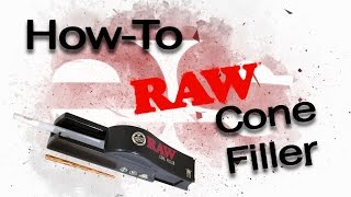 How To Fill PreRolled Cones with the RAW Cone Filler [upl. by Namreh401]