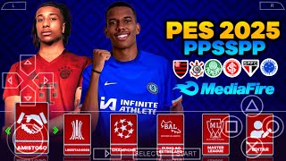 PES PPSSPP 2025 EUROPEU NOVOS TIMES 202425 KITS 202425 FACES REAIS E TRANSFERENCIAS [upl. by Luben316]