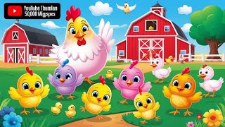 quot🐥 Sing amp Learn with FIVE LITTLE CHICKS  Fun Nursery Rhymes for Kids 🎶quot [upl. by Eylloh]