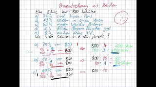 Prozente berechnen über Bruchrechnung [upl. by Anertak]