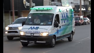 Ambulancia de AMI Villa Carlos Paz en emergencia [upl. by Duwe]