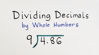 Dividing Decimals by Whole Numbers [upl. by Enyluqcaj]