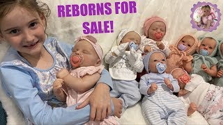 REBORN BABIES FOR SALE PLUS REBORN ITEM WEEKLY GIVEAWAY [upl. by Ronile]