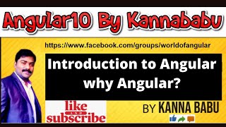 Introduction to Angular10 part1 [upl. by Upali]