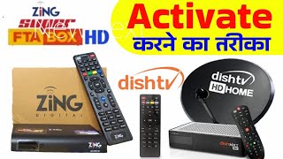 Zing Dish TV FTA Box 4 Year Method to activate new connection in all states 🔥 Sahil Channel List [upl. by Attenrad297]