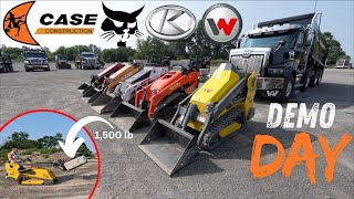 LETS DEMO THEM ALL  Wacker Bobcat Ditch Witch Kubota amp Case MINI TRACK LOADER [upl. by Scot]