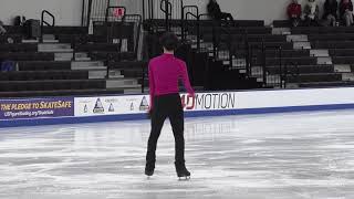 Kai Sommovigo  Novice Men Short Program  2025 Eastern Sectional Singles Final [upl. by Belen951]