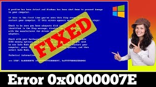 SOLVED Stop 0x0000007E Error Windows BSOD Issue [upl. by Drazze]