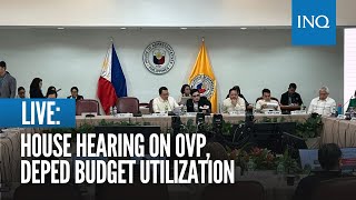 LIVE House hearing on OVP DepEd budget utilization [upl. by Marpet]