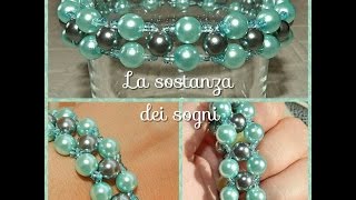 DIY  Bracciale semplice con perline [upl. by Alegnasor]