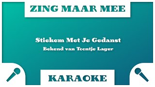 Zing Maar Mee  Stiekem Met Je Gedanst  Karaoke [upl. by Lena222]