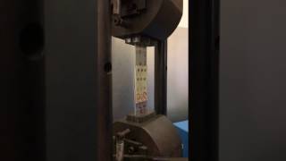 Riveted Part Failure on Tensile Machine Slow Motion [upl. by East959]