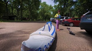 T falls maiden voyage Taylor Falls Minnesota kayaking [upl. by Atteuqcaj863]