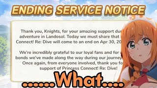 PRINCESS CONNECT IS SHUTTING DOWN [upl. by Werdnaed]