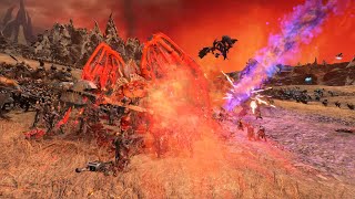 Shadow Legion vs Crimson Skull  Massive Battle  Total War Warhammer 3 [upl. by Ifen]