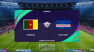 Cameroon vs Cape Verde 08062024 FIFA World Cup Qualification CAF PES 2021 [upl. by Eizzo]