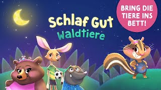 Schlaf Gut Waldtiere 🌲 Geschichte zum Einschlafen für Kinder ab 2 mit Tieren und Musik 🌲 Gute Nacht [upl. by Alyhs219]