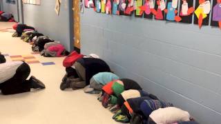 Witness a mock tornado drill at Hunter Elementary [upl. by Hogg758]