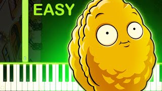 Loonboon  PLANTS VS ZOMBIES  EASY Piano Tutorial [upl. by Godiva480]