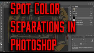 Working With Spot Channels in PhotoShop [upl. by Ainafetse]