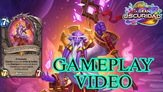 Gameplay Legendaria Neutral  Velen líder de los exiliados  La Gran Oscuridad  Hearthstone [upl. by Cutty]