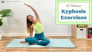 Kyphosis Exercises  10 Minute Posture Correction Exercises [upl. by Neirbo759]