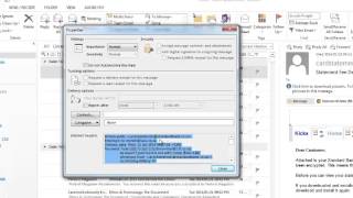 phishing  Adding Message Options in outlook [upl. by Eeniffar692]