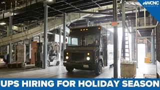 UPS hiring ahead of holiday season [upl. by Anaizit]