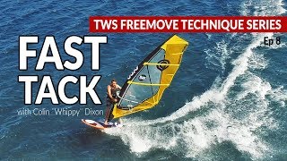 Episode 8 FAST TACK tacking on the wave board how to tips technique tutorial windsurfing [upl. by Eenafets300]