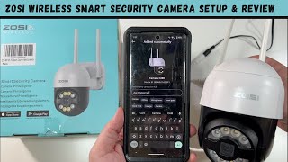 ZOSI Wireless Smart Security Camera Setup amp Review [upl. by Kiran983]