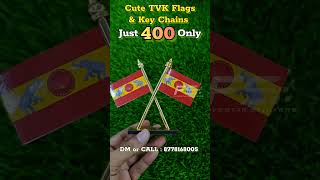 Cute TVK Flags And Key Chains  just 400 Only  Dm or Call  8778168005 Free Shipping [upl. by Airehtfele144]