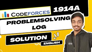 Problemsolving Log  Codeforces 1914A Solution  Codeforces Round 916 Div 3  English [upl. by Ashford389]