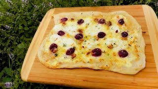 So macht man Flammkuchen Rezept vegetarisch  Der Bio Koch 664 [upl. by Wiltshire]