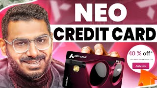 Axis Bank Neo Credit Card  40 Cashback [upl. by Llewop]