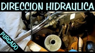 CAMBIO COMPLETO DE LIQUIDO DE DIRECCION HIDRAULICA purgado [upl. by Zoller183]