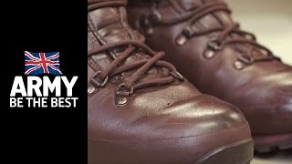 How to polish boots  Squared Away  Army Jobs [upl. by Eloc876]