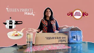 Kitchen haul products from the Great Indian Festival sale [upl. by Lerred]