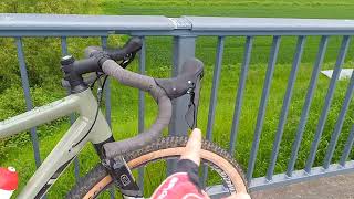 Riverside Touring 920 Monster Gravel Bike Moto brakes reversed brakes [upl. by Scevour794]