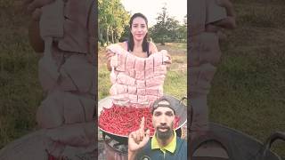 Pork crispy with chilli cook recipe food recipe shortvideo shorts cooking [upl. by Bourque]