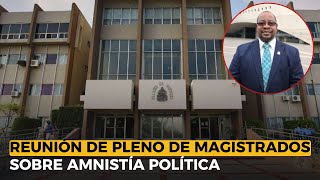 Reunión de pleno de magistrados sobre amnistía política [upl. by Nadda]