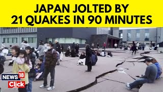 Japan Earthquake Today  Japan Hit By 21 Earthquakes Of Above 40 Magnitude In 90 Minutes  N18V [upl. by Warila953]